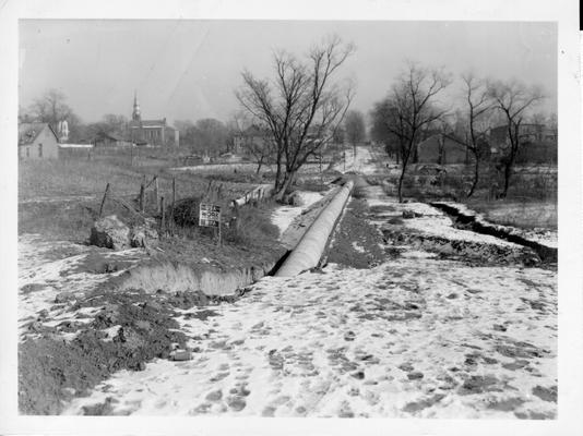 Carrollton, KY sewer under construction by WPA