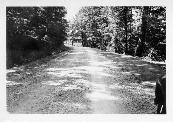 County road constructed by WPA