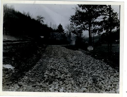 Burning School Road Constructed by WPA