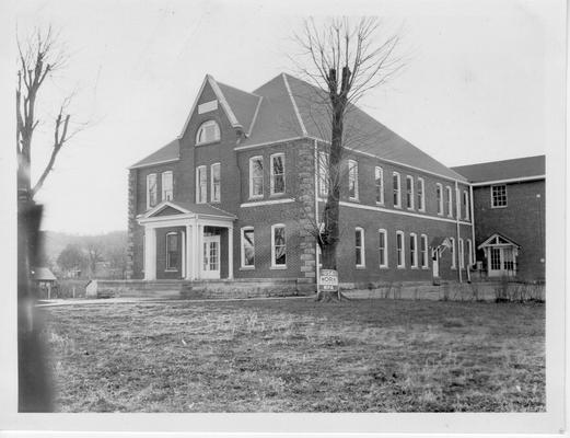 Burkesville Graded and High School constructed by WPA on a Master Project