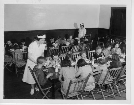 WPA School Lunch at Abraham Lincoln School, Lexington, KY 1940 