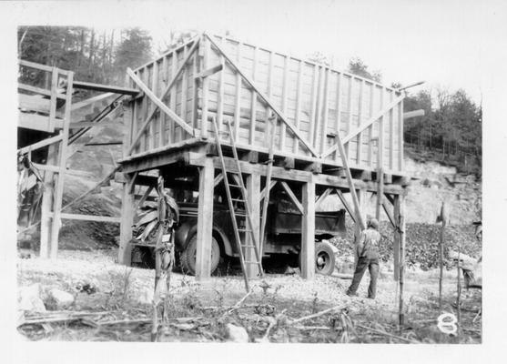 Green County Quarry operated by WPA. Crusher heir at Green Co. Quarry