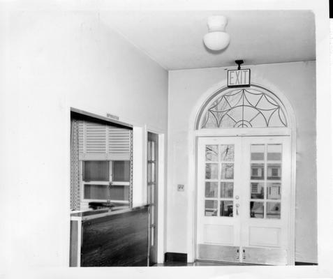 Interior view of entrance to Hopkins County Hospital in Madisonville