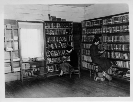 Interior view of McKee Public Library operated by WPA