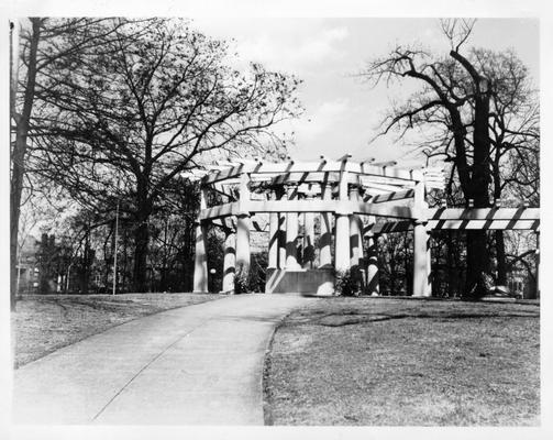 Central Park pergola and arbor repaired by WPA