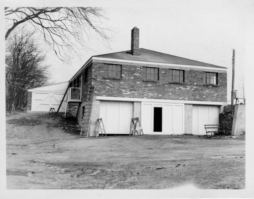 Seneca Park caddy house and garage constructed by WPA