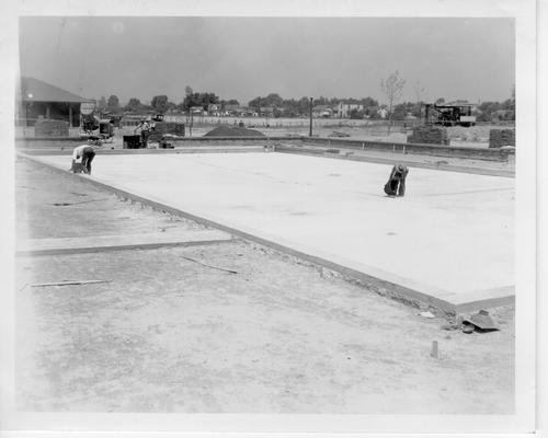 Wading pool constructed at Algonquin Park Playground by WPA