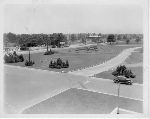 View of Taylorsville Road from Bowman Field Administration Building in direction of Bardstown Road, August 15, 1937