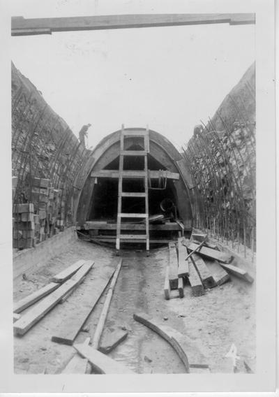 Sewer construction at Bowman Field in connection with Defense Program, 1940-1941