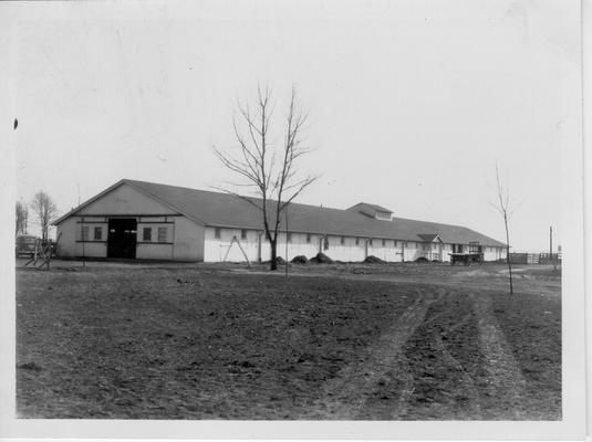 Completed stables at State Fairgrounds built by WPA, 1940-1941