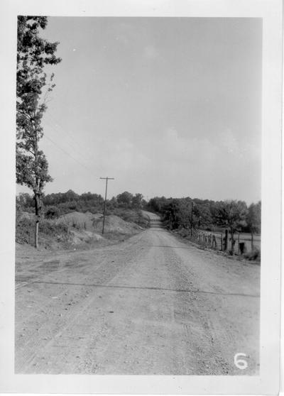 Johnson county road built by WPA, 1940