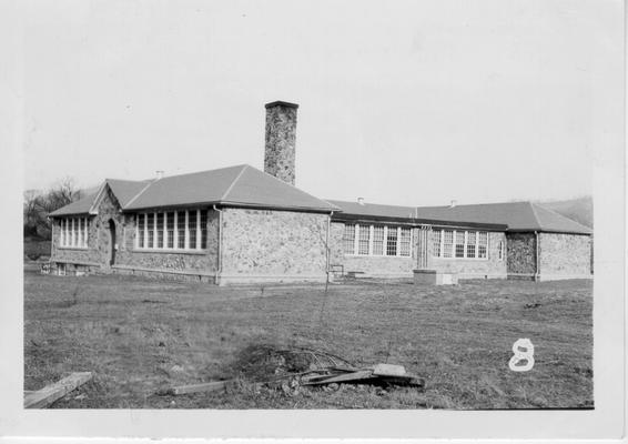 Flat Lick School constructed by WPA