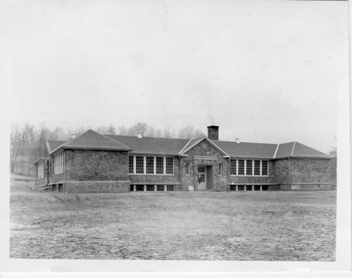 Flat Lick School constructed by WPA