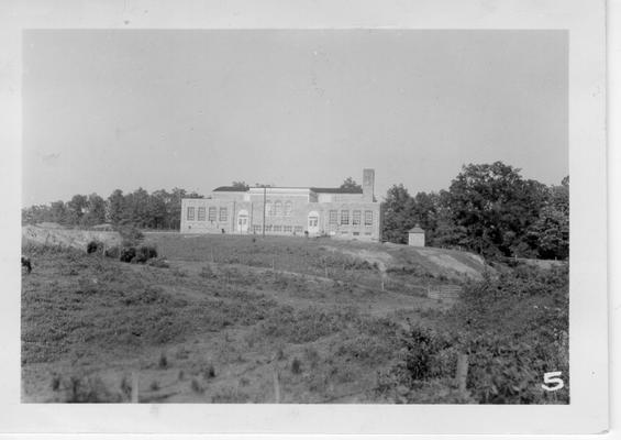 Hazel Green School and Gymnasium (view from highway)