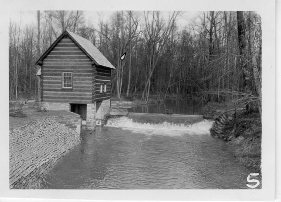 Mill and dam at Levi Jackson Park constructed by the WPA