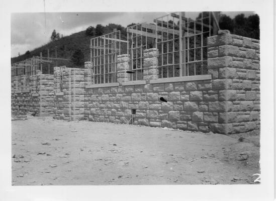 Martha School under construction by WPA