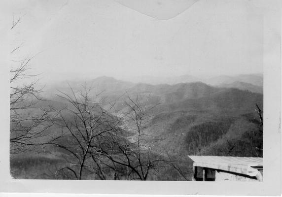 View from top of Pine Mountain, 1940