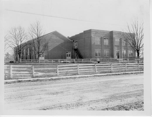 Cross Orchard School and Gymnasium (front view)