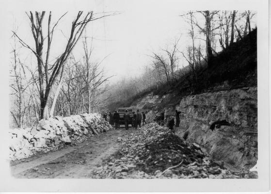 Heavy construction Knob Lick Road, 1940-1941