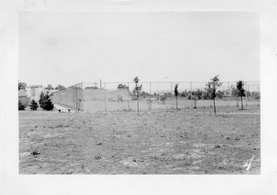 Tennis courts at Barkley Park, 1941