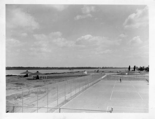 Tennis courts, shelter house etc. at Barkley Park