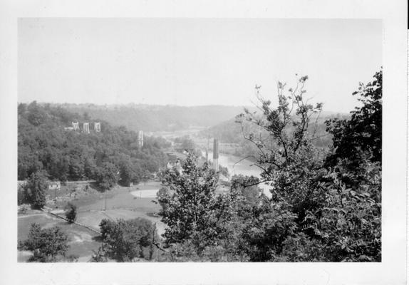 State Highway Bridge under construction across Kentucky River between Lexington and Richmond, 1942