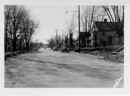 Concrete street in Lebanon, KY, constructed by WPA, 1942