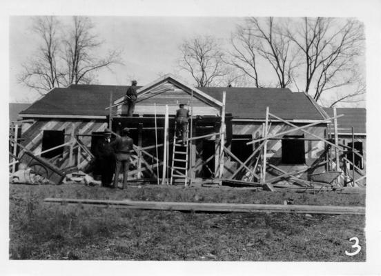 Construction on Dance Hall by WPA in Maysville City Park