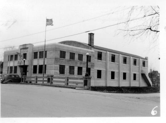 Exterior view of Harrodsburg Armory