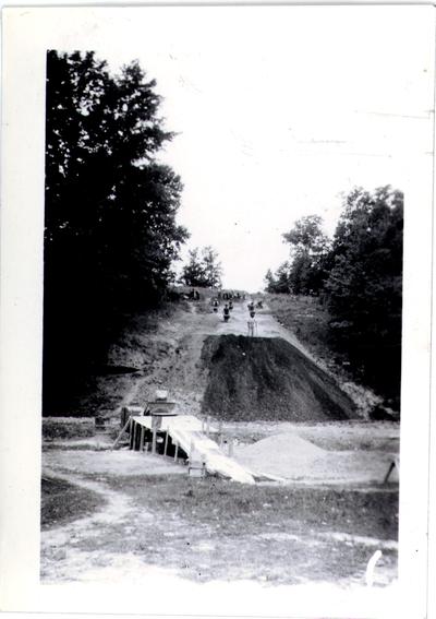 Big fill on Sulphur Lick Road