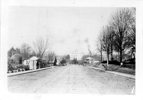 City street in Tompkinsville constructed by the WPA