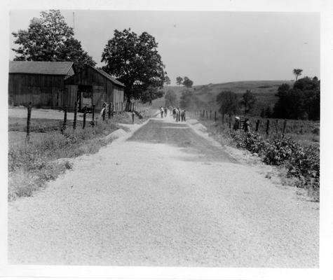 East Union Road under construction by the WPA