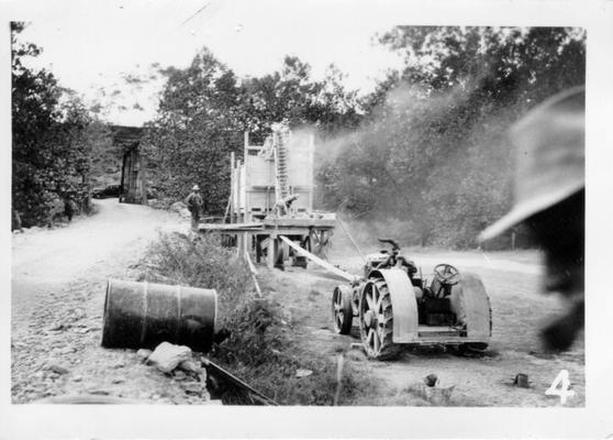 Stone crusher and power unit operated by the WPA