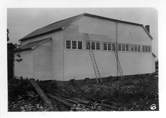 Negro School and Gymnasium (rear view) in Monticello, KY