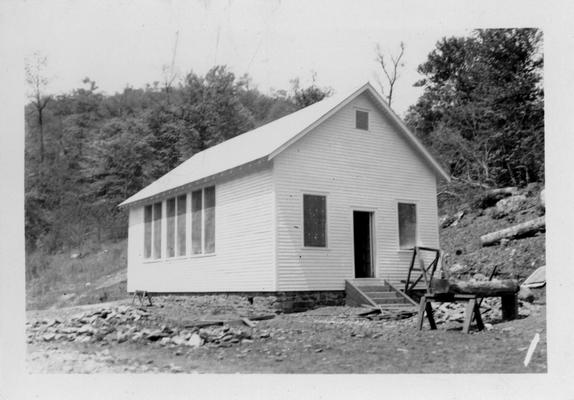 Slick Ford School constructed by the WPA under the Blanket School Project