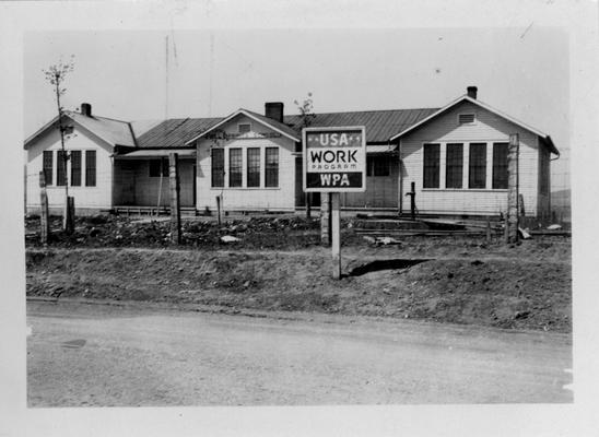 New Mill Spring School constructed by the WPA under the Blanket School Project