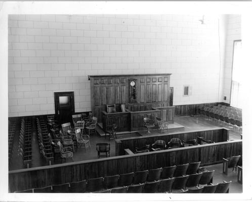 County Courthouse courtroom (view from rear balcony)
