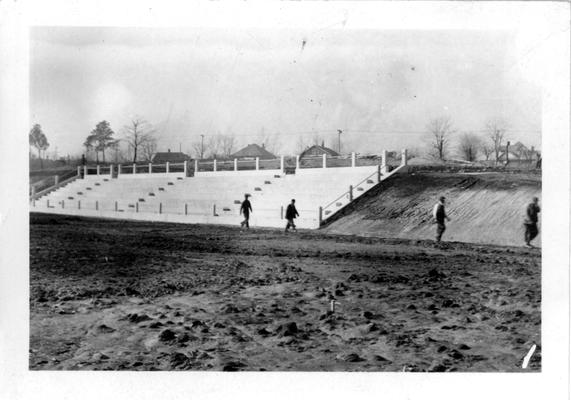 Clay Stadium constructed by the WPA