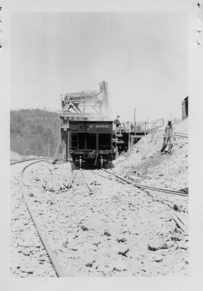 Project #2-74-349-1756 Railroad car being loaded