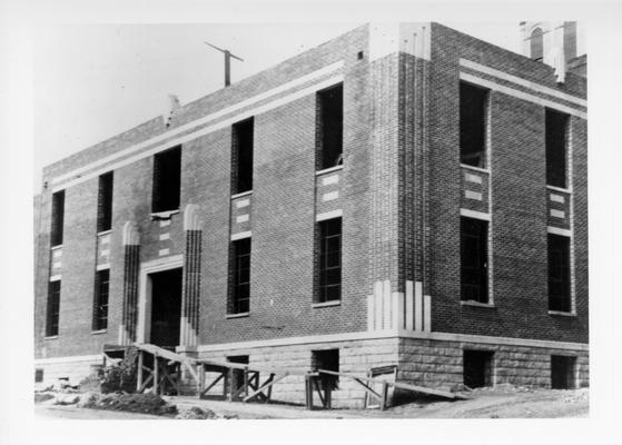 Project #1335 District 5: An addition to Letcher County Courthouse at Whitesburg, KY. Photographed October 7, 1936