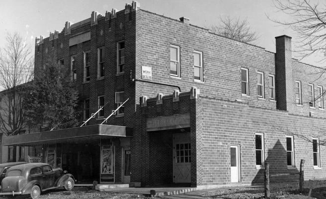 Project #1088 District 1: Hartford City Hall Completed. The construction of a two-story city building and fire station annex at Hartford, KY, was completed December 16, 1936. View photographed December 16, 1936