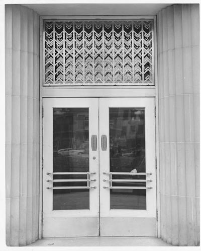 Unidentified doorway to a large building