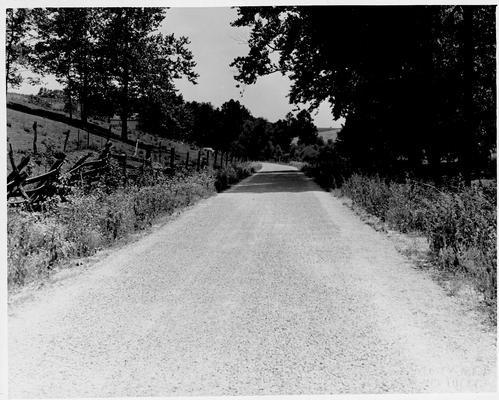 Typical road construction in Kentucky by the WPA