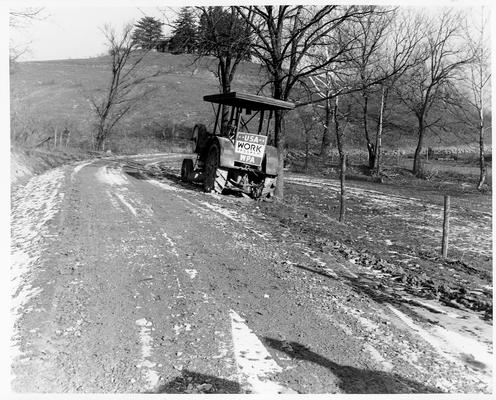 Lick Creek Road under construction