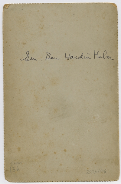 Benjamin Hardin Helm in uniform