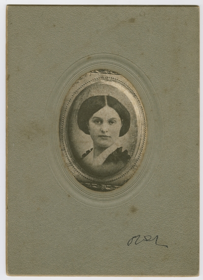 Copy of item 141,                                  Mrs Lincoln's Sister Emilie (verso)