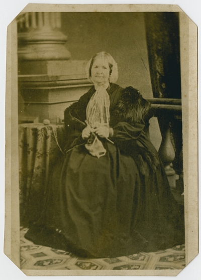 Mrs Robert S. Todd (Elizabeth Humphreys) at seventy-two years of age (verso)