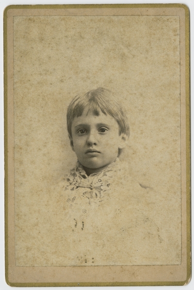 Unidentified girl,                                  granddaughter of George Todd (verso)