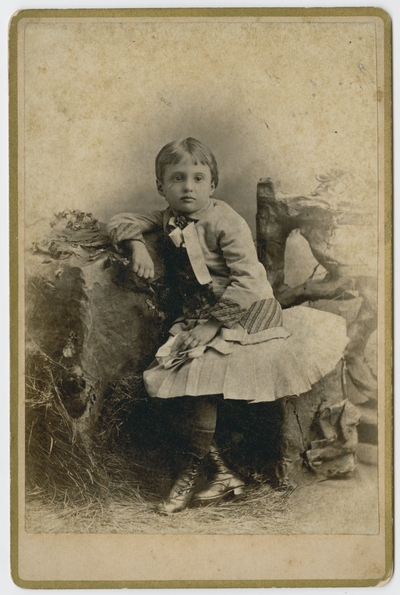 Unidentified girl,                                  granddaughter of George Todd (verso)