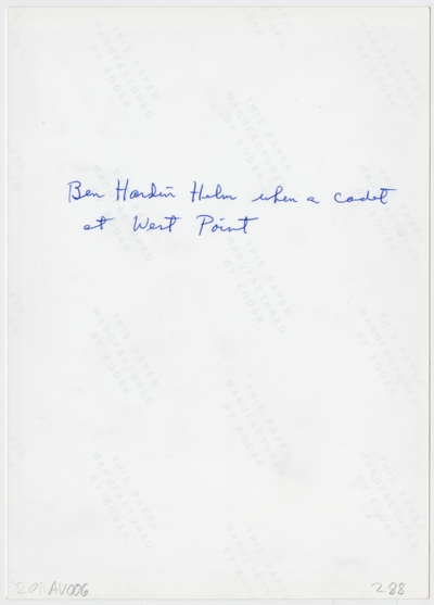 Copy of Benjamin Hardin Helm as a West Point graduate